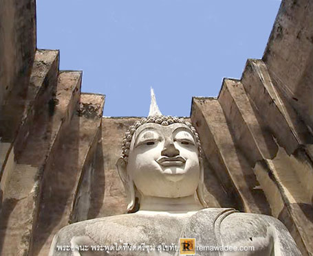 พระอจนะ พระพูดได้ที่วัดศรีชุม จังหวััดสุโขทัย