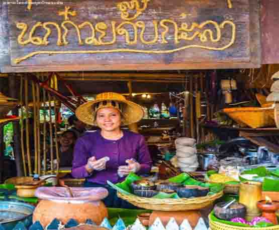 ตลาดไทยย้อนยุคบ้านระจัน จังหวัดสิงห์บุรี