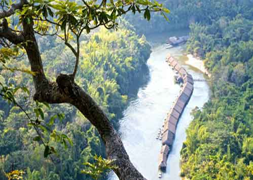 เรือนแพ ริเวอร์แคว จังเกิลราฟท์ (River Kwai Jungle Rafts Resort)