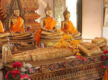 พระนอนหงาย Unseen Thailand จังหวัดสุพรรณบุรี