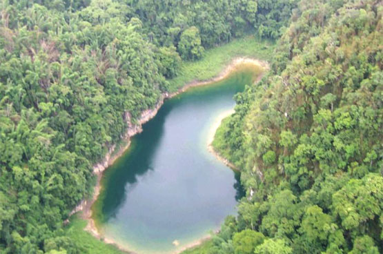 บึงน้ำทิพย์ ทองผาภูมิ จังหวัดกาญจนบุรี 